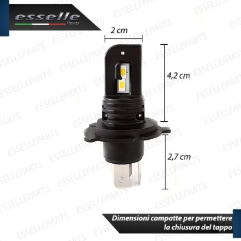 Coppia Lampade H4 LED 8000 Lumen per Piaggio Quargo Coppia Lampade H4 LED 8000 Lumen per Piaggio Quargo