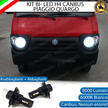 Coppia Lampade H4 LED 8000 Lumen per Piaggio Quargo Coppia Lampade H4 LED 8000 Lumen per Piaggio Quargo