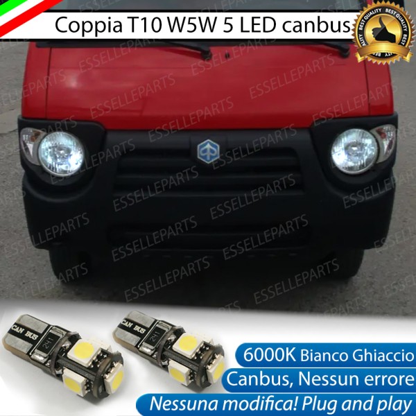 Luci posizione 5 LED Canbus Specifiche per PIAGGIO QUARGO
