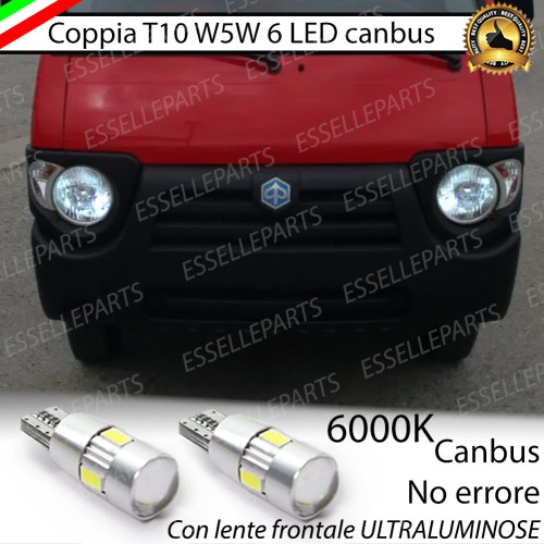 Luci posizione 6 LED Canbus Specifiche per PIAGGIO QUARGO