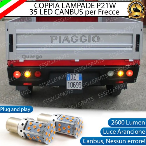 Coppia Frecce Posteriori P21W 35 LED Canbus PIAGGIO QUARGO