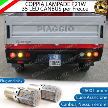 Coppia Frecce Posteriori P21W 35 LED Canbus PIAGGIO QUARGO Coppia Frecce Posteriori P21W 35 LED Canbus PIAGGIO QUARGO