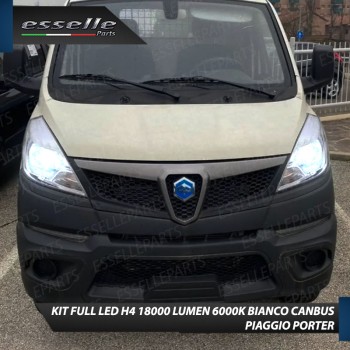 Kit Full LED Coppia lampade H4 Anabbaglianti/Abbaglianti per Piaggio Porter NP6 Kit Full LED Coppia lampade H4 Anabbaglianti/Abbaglianti per Piaggio Porter NP6
