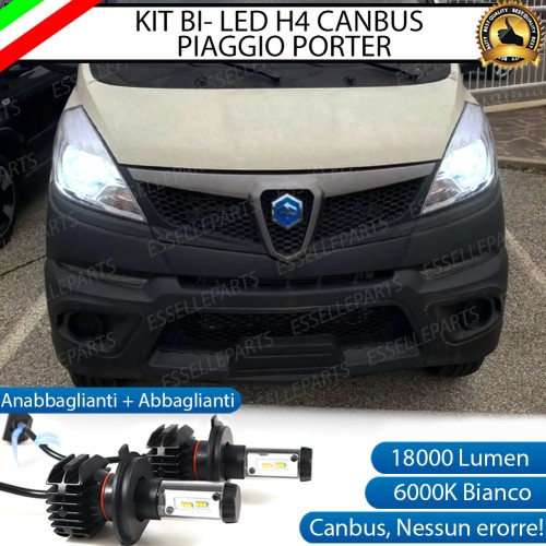 Kit Full LED Coppia lampade H4 Anabbaglianti/Abbaglianti per Piaggio Porter NP6