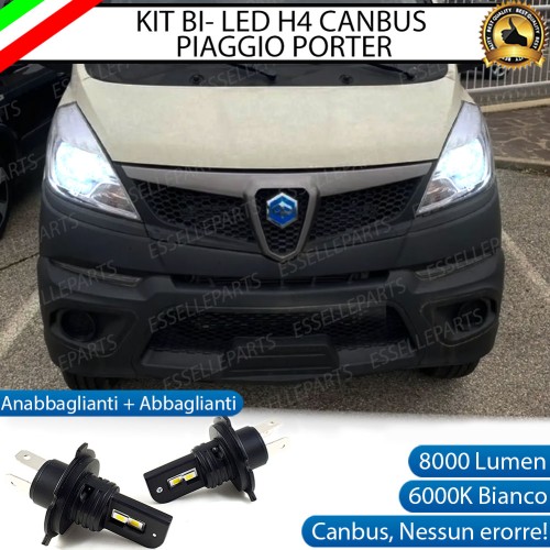Coppia Lampade H4 LED 8000 Lumen per Piaggio Porter NP6