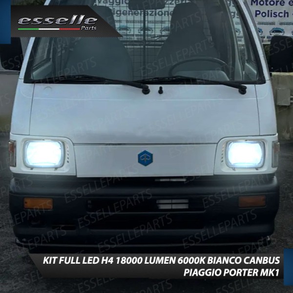 Kit Full LED Coppia lampade H4 Anabbaglianti/Abbaglianti per Piaggio Porter I