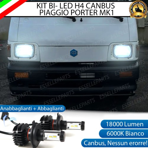 Kit Full LED Coppia lampade H4 Anabbaglianti/Abbaglianti per Piaggio Porter I
