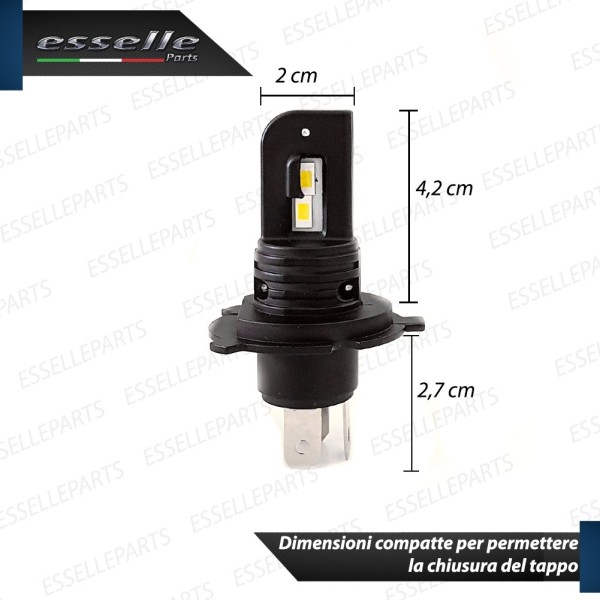 Coppia Lampade H4 LED 8000 Lumen per Piaggio Porter I