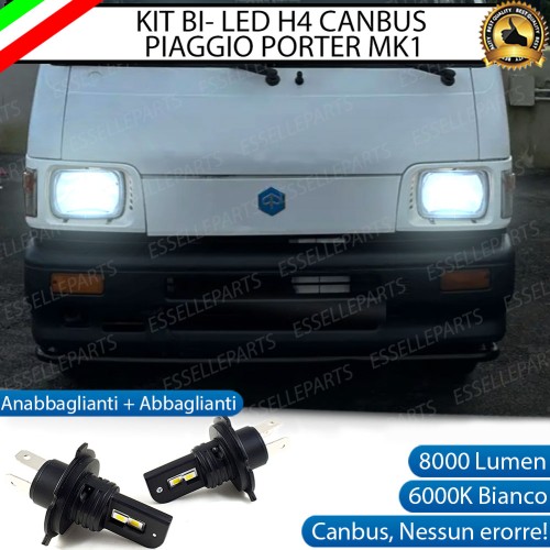 Coppia Lampade H4 LED 8000 Lumen per Piaggio Porter I