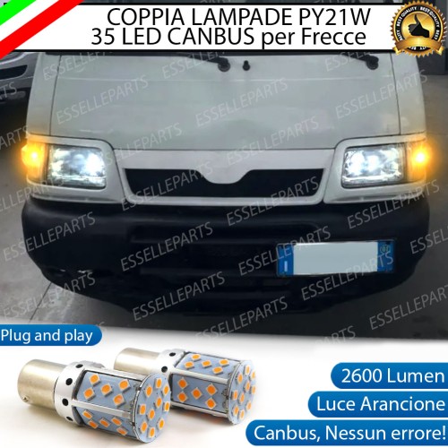 Coppia Frecce Anteriori PY21W 35 LED Canbus PIAGGIO PORTER II