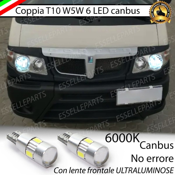 Luci posizione 6 LED Canbus Specifiche per PIAGGIO PORTER III