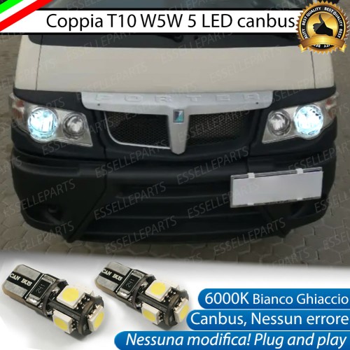Luci posizione 5 LED Canbus Specifiche per PIAGGIO PORTER III