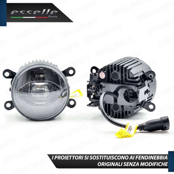 Set Proiettori Lenticolari Led Fendinebbia Renault Megane 2 Fumè