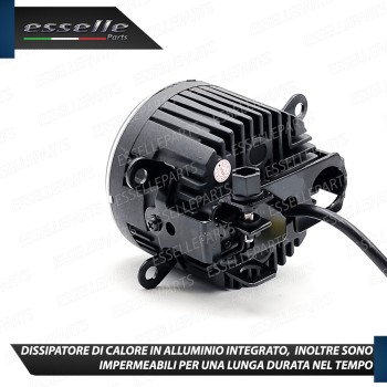 Set Proiettori Lenticolari Led Fendinebbia Renault Kangoo 2 Restyling Fumè