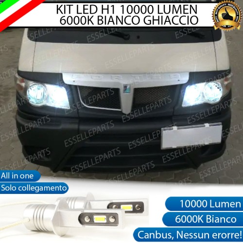 Kit Full LED coppia H1 - ULTRA COMPATTA - 10000 LUMEN abbaglianti PIAGGIO PORTER III
