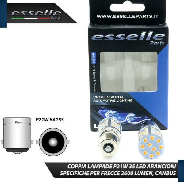 Coppia Frecce Posteriori P21W 35 LED Canbus PIAGGIO PORTER III