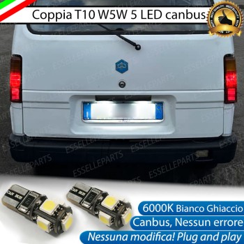 Luci targa 5 LED Canbus PIAGGIO PORTER III Luci targa 5 LED Canbus PIAGGIO PORTER III
