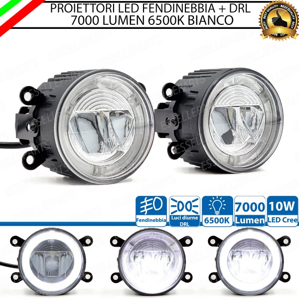 Set Proiettori LED Fendinebbia + Luci Diurne LED Alfa Romeo Giulia Argento