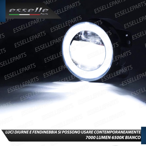 Set Proiettori LED Fendinebbia + Luci Diurne LED Nissan Navara D40 Argento