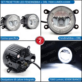 Set Proiettori LED Fendinebbia + Luci Diurne LED Toyota Aygo X Argento