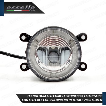 Set Proiettori LED Fendinebbia + Luci Diurne LED Dacia Duster Mk1 Restyling Argento