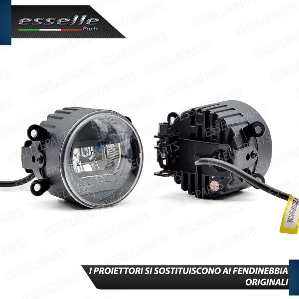 Set Proiettori LED Fendinebbia + Luci Diurne LED Jeep Cherokee Kj Nero Fumè