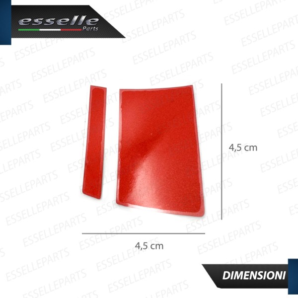 6 X DECALCOMANIE CERCHI IN LEGA RUOTE ADESIVO ROSSO PER OPEL CORSA E