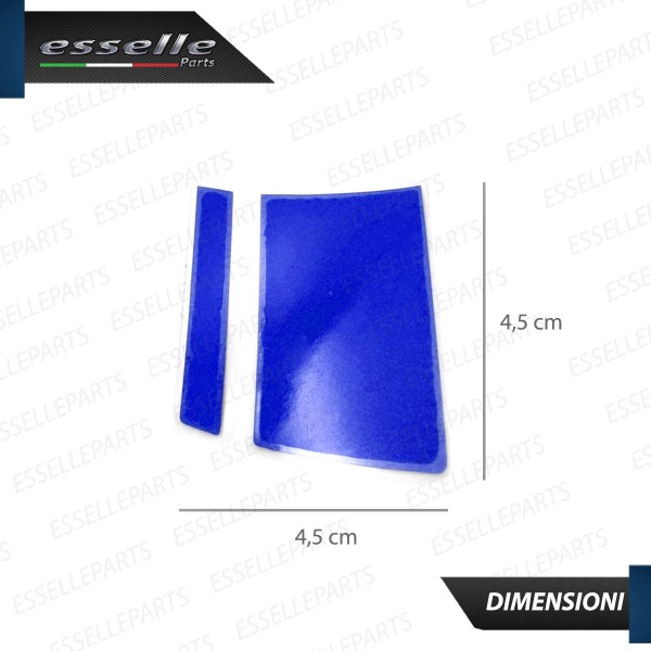 6 X DECALCOMANIE CERCHI IN LEGA RUOTE ADESIVO BLU PER VOLKSWAGEN GOLF 4