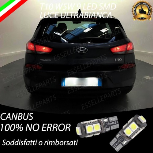 Luci Targa 9 LED per Hyundai I30 MK3 Canbus 6000K Bianco