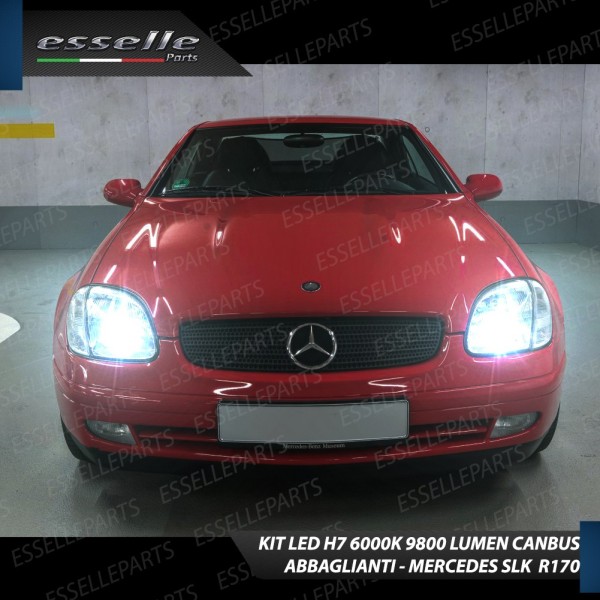 Kit Full LED H7 9800 Lumen 6000K bianco Abbaglianti MERCEDES SLK R170 Dal 2001