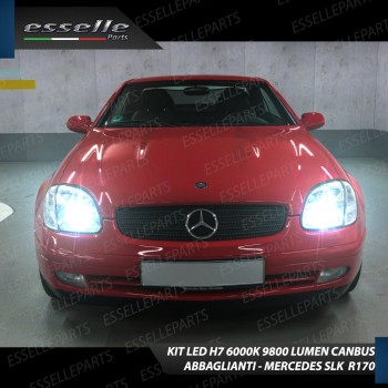 Kit Full LED H7 9800 Lumen 6000K bianco Abbaglianti MERCEDES SLK R170 Dal 2001
