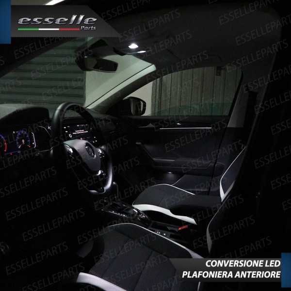 Kit Led interni Completo + LED Alette parasole 6000K Bianco VW T-ROC con interni alogeni