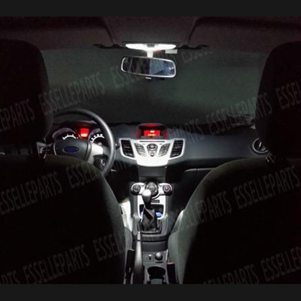 Kit LED Interni Medium Pack 6000K bianco ghiaccio Ford Fiesta MK6 3 porte