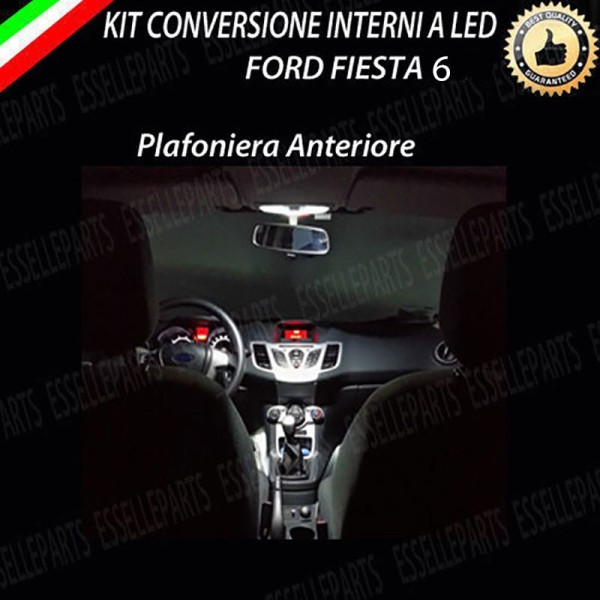 Kit LED Interni basic Pack 6000K bianco ghiaccio Ford Fiesta MK6 5 porte