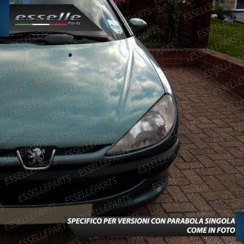 Kit Full LED H4 18000 Lumen 6000K Per Peugeot 206 con Fari a parabola singola