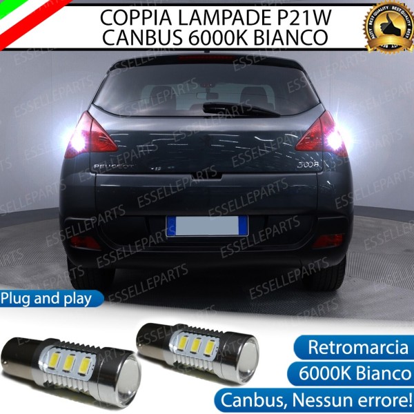 Luci Led Retromarcia 6000K Bianco per Peugeot 3008 Canbus