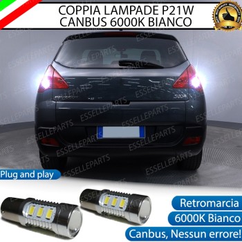 Luci Led Retromarcia 6000K Bianco per Peugeot 3008 Canbus