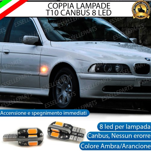 Coppia Lampade T10 W5W 8 LED Per Frecce Laterali Bmw Serie 5 E39