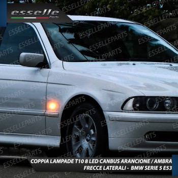 Coppia Lampade T10 W5W 8 LED Per Frecce Laterali Bmw Serie 5 E39