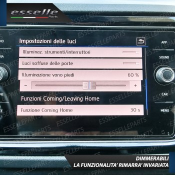 Coppia LED Vano Piedi Vw T-Roc con interni a LED