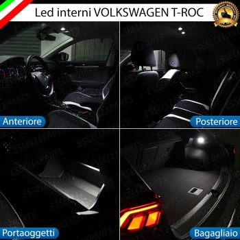 Kit LED interni Completo 6000K Canbus VW T-ROC con interni alogeni