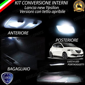 Kit LED interni Completo 6000K Canbus Lancia Ypsilon 846 con plafoniera doppia