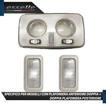 Kit LED interni Completo 6000K Canbus Lancia Ypsilon 846 con plafoniera doppia