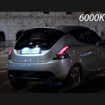 Kit LED interni completo + LED Targa 6000K Bianco Canbus Lancia Ypsilon 846 plafoniera doppia