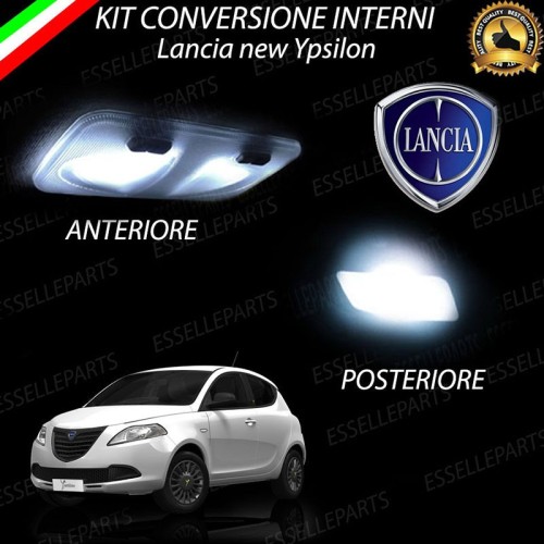 Kit LED interni Basic Pack 6000K Bianco Canbus Lancia Ypsilon 846 con plafoniera doppia