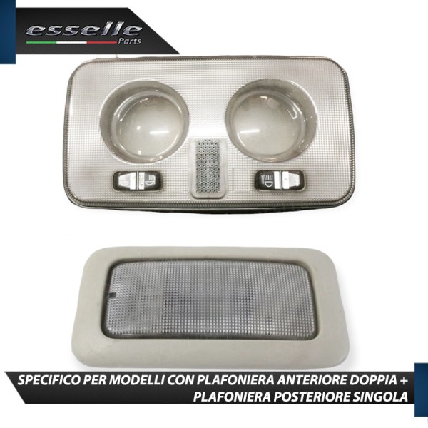 Kit LED interni Basic Pack 6000K Bianco Canbus Lancia Ypsilon 846 con plafoniera doppia
