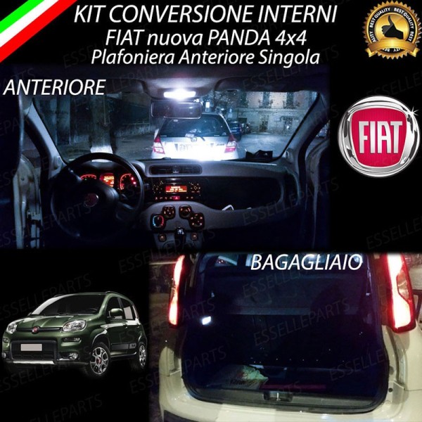 Kit LED interni Completo 6000K Canbus Fiat Panda MK3 con plafoniera Singola