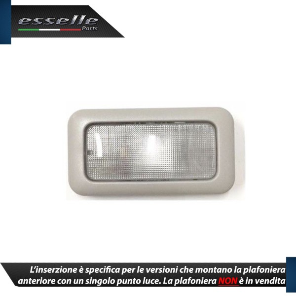 Kit LED interni + Luci targa LED 6000K Canbus Fiat Panda MK3 con plafoniera Singola