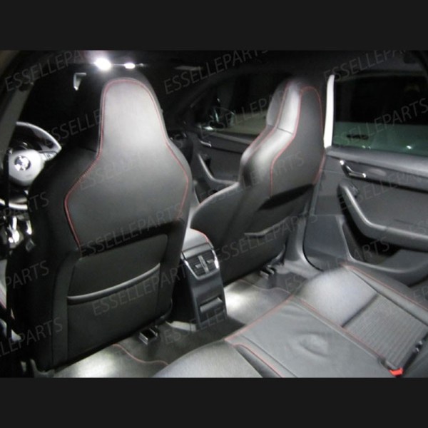 Kit LED interni Basic Pack 6000K Bianco Canbus Skoda Octavia MK3 5E con Tetto Panoramico