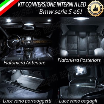 Kit LED interni Medium Pack 6000K Luce Bianca Canbus Bmw Serie 5 E61 Touring